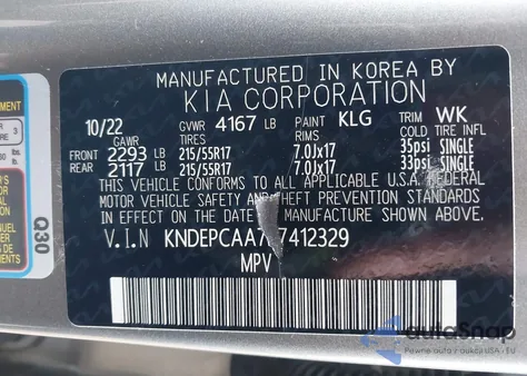 2023 Kia Seltos Lx from USA, damaged, VIN KNDEPCAA7P7412329